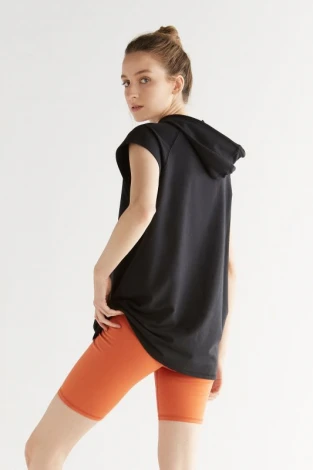 Unisex raglan sleeveless hoody in tencel™ modal and organic cotton_91117