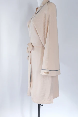 Kimono dressing gown in organic bamboo and cotton_89295