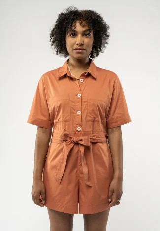 Sanela Coral women's jumpsuit in Organic Cotton_89914