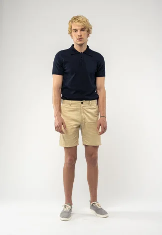 Navin shorts with zip button for men in organic cotton_90080