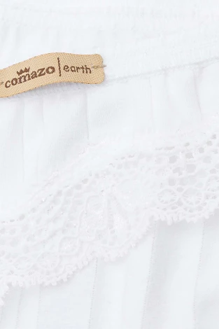 Jazz brief Earth with lace in organic cotton Comazo_104827