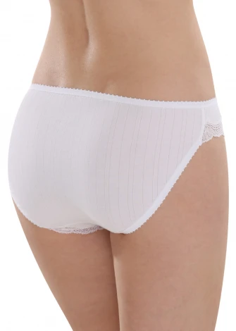 Jazz brief Earth with lace in organic cotton Comazo_90853