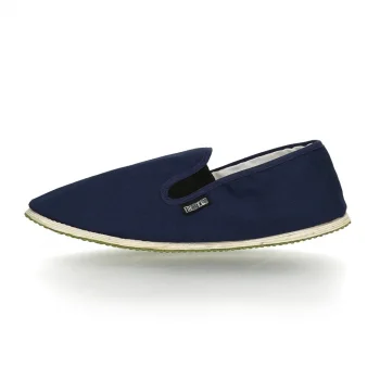 Fighter espadrille shoes in Fairtrade organic cotton - Ocean Blue_95915