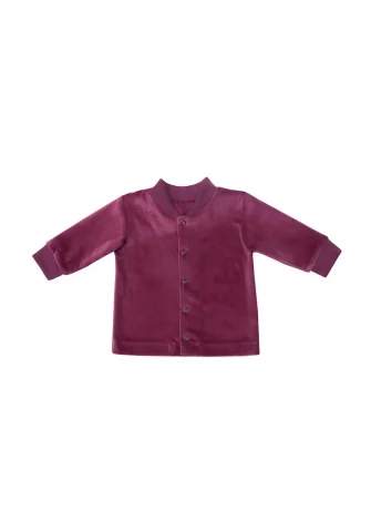 Baby jacket in organic cotton velour_97050