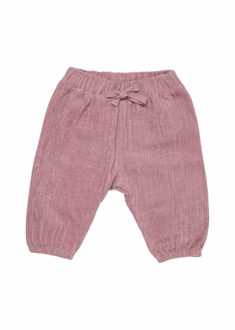 Pantaloni neonato Nostalgia Rose in velluto di Cotone Bio_98021