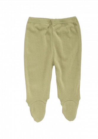 Retro ribbed gaiters for babies in pure organic cotton_97745
