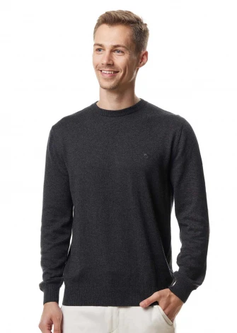 Men's Basic Pullover in Pure Alpaca Wool_98507