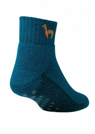 Non-slip socks for women and men in Alpaka and Wool_98543
