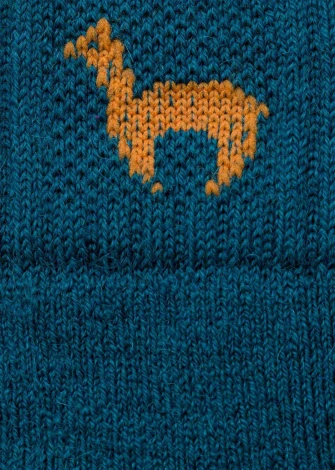 Non-slip socks for women and men in Alpaka and Wool_98545