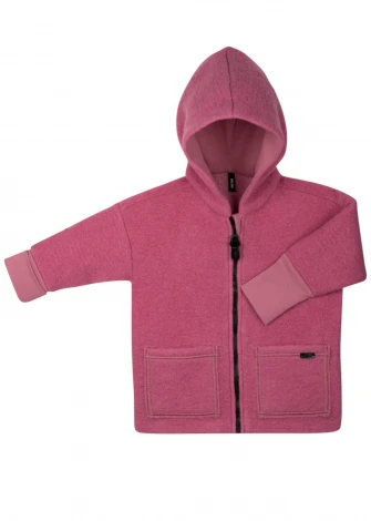 Jacket for children in organic boiled wool lined in organic cotton_105660