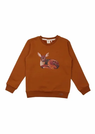 Little Fawns sweatshirt for girls in organic cotton_98756