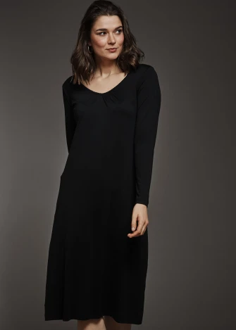 Long sleeve nightgown in silk and organic cotton_99508