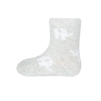 2 PAIR Socks for children in organic cotton: Grey Elephant_99627