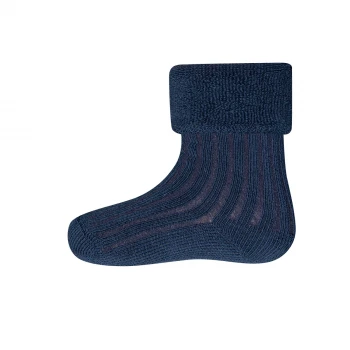 2 PAIR Socks for children in organic cotton: Blue + Turquoise_99634