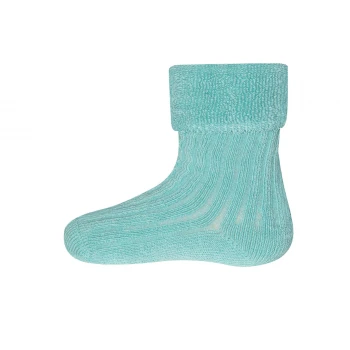 2 PAIR Socks for children in organic cotton: Blue + Turquoise_99635