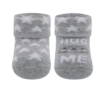 Teddy Bear Socks 2 PAIRS for Newborn in organic cotton_99683