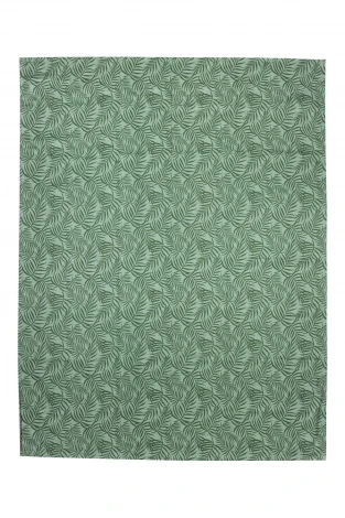 Rectangular Tablecloth x 6 in Organic Cotton - Leaves_100174