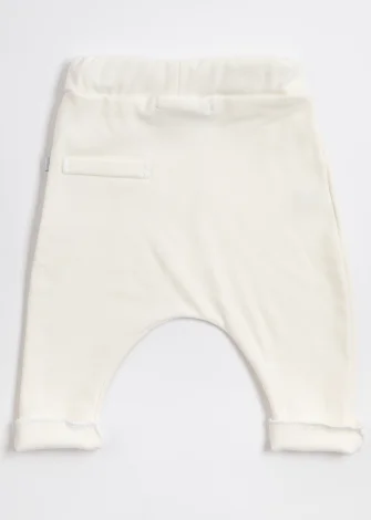 Pants for babies in Cream Organic Bamboo_100248