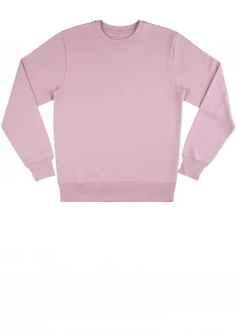 Unisex crewneck sweatshirt in pure organic cotton - PURPLE ROSE_100544