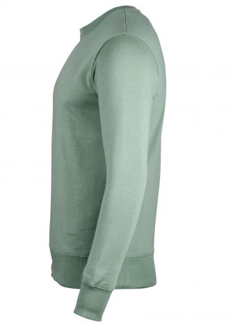 Unisex crewneck sweatshirt in pure organic cotton - SLATE GREEN_100561
