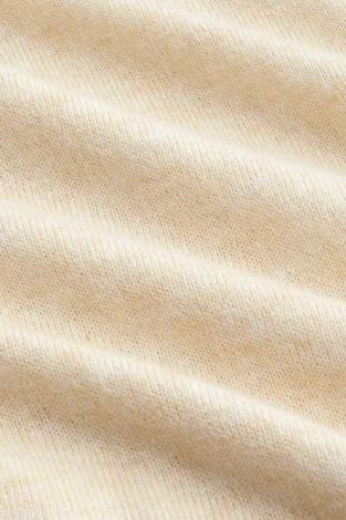 Cocoon cardigan in cotton, modal and silk yarn - Cream_101303