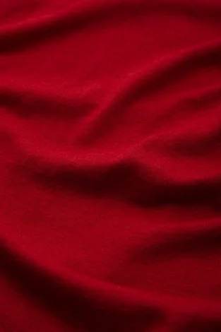 Maglietta Ivy rossa in filo di cotone, modal e seta_101697