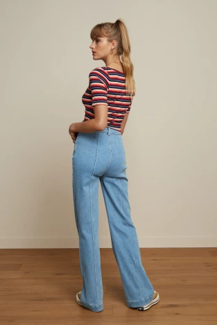 ELLA women's flared jeans in organic cotton_101347