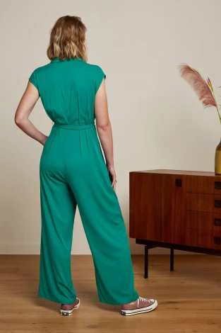 Jimie Green jumpsuit in sustainable ecovero viscose_101585