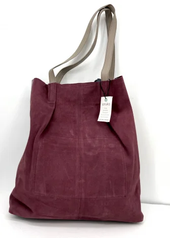 Shopper bag Sophia suede in Fair Trade recycled leather_108511