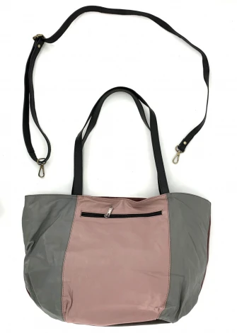 Two-volume Elba bag in EquoSolidale recycled leather_102328