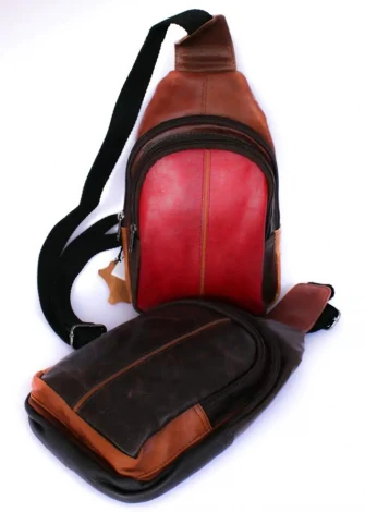 Greg one-shoulder backpack in EquoSolidale recycled leather_101741