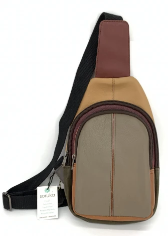Greg one-shoulder backpack in EquoSolidale recycled leather_102339