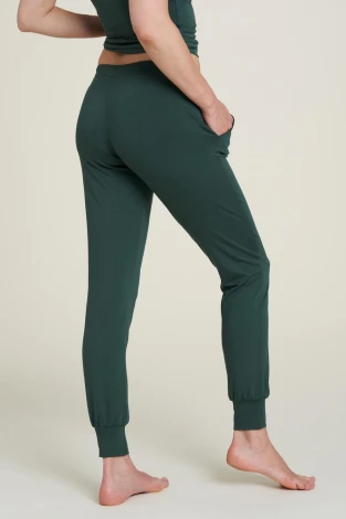 Women's Green Jogger Pants in Tencel_101873
