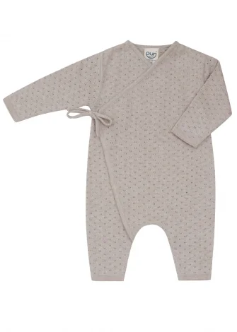 Baby Sleepsuit in Organic Cotton and Silk - Ajour_109580