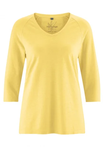 Women's jersey with 3/4 sleeves made of hemp and organic cotton_103052