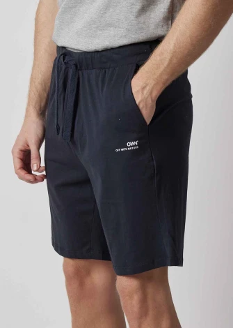 Men's Navy jersey shorts in organic organic cotton_103626