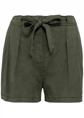 Diana shorts for women in Lyocell TENCEL™ - Khaki_103393