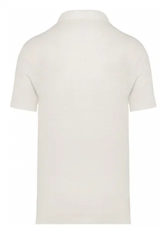 Men's linen polo shirt - Ivory_103401