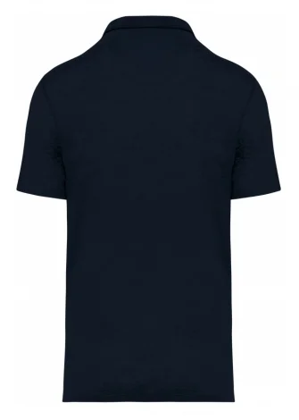 Men's linen polo shirt - Navy_103408