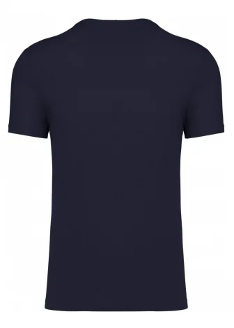 CHARLIE unisex t-shirt in organic cotton and linen - Navy_103416