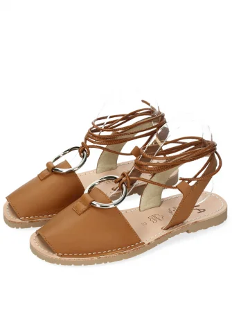 Women's Glitter Sandals in Natural Leather_103820
