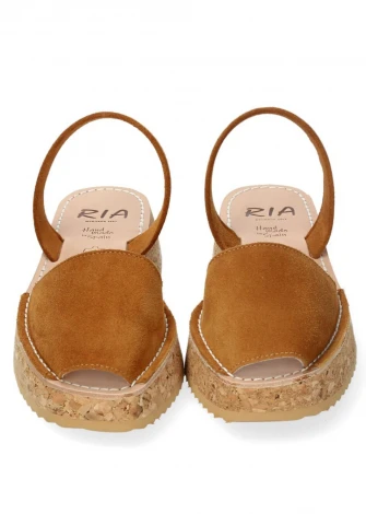 Women's Turin Sandals in Natural Leather and Cork_103822
