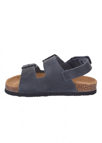 Poli Navy ergonomic sandals for Children in cork and natural leather_103898