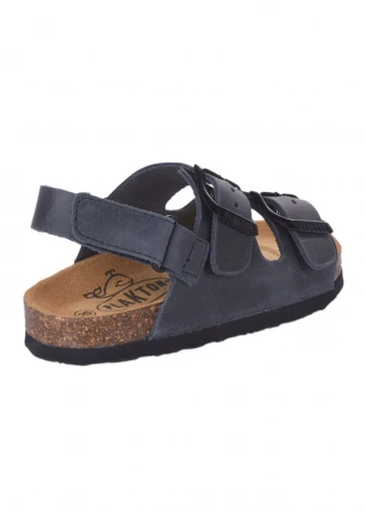 Poli Navy ergonomic sandals for Children in cork and natural leather_103901