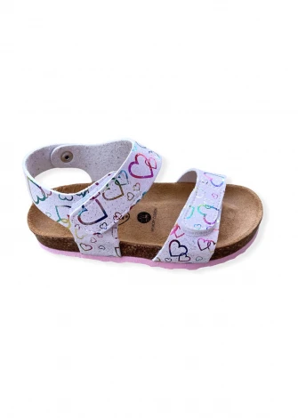 Select Heart ergonomic sandals for girls in cork and natural leather_103908
