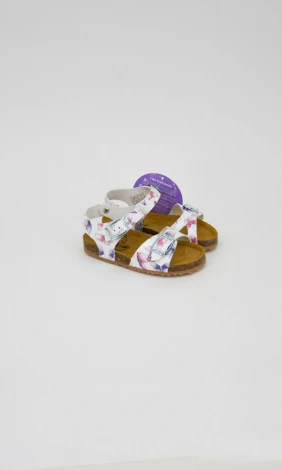 Poxy Serraje sandals for children first steps in cork and natural leather_104022