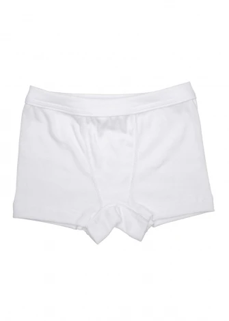 White boxer shorts for baby in pure organic cotton_104346