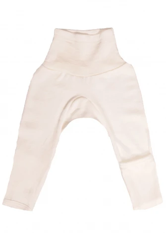 Pantaloni copripiede per neonati in lana biologica e seta_105065