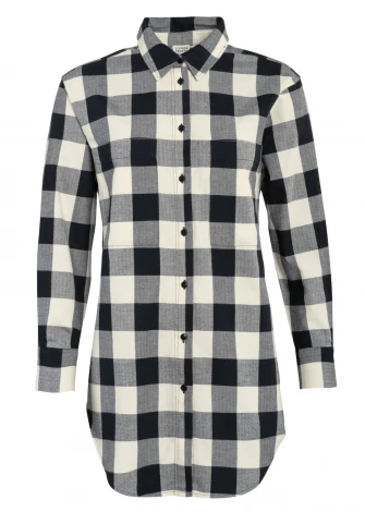 Nina Maxi Shirt in Organic Cotton Flannel_105479