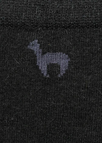 Premium black unisex alpaca socks_106135